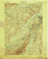 Rosendale 1903 topographic map thumbnail