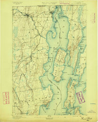 Rouse Point 1895 topographic map thumbnail