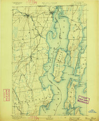 Rouse Point 1895 topographic map thumbnail