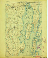 Rouse Point 1895 topographic map thumbnail