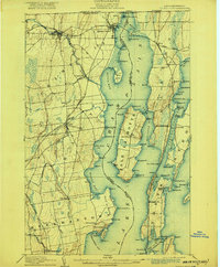 Rouses Point 1907 topographic map thumbnail