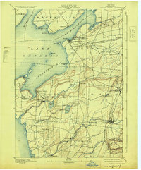 Sackets Harbor 1895 topographic map preview