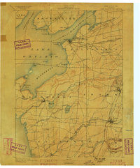 Sacketts Harbor 1895 topographic map thumbnail