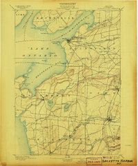 Sacketts Harbor 1895 topographic map thumbnail