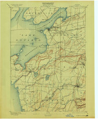 Sacketts Harbor 1895 topographic map thumbnail