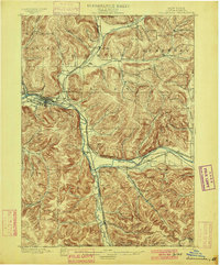 Salamanca 1900 topographic map thumbnail