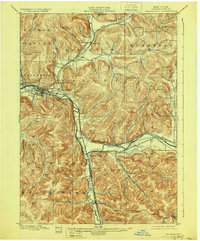Salamanca 1900 topographic map thumbnail