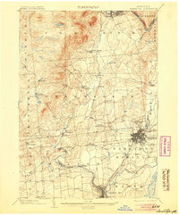 Saratoga 1902 topographic map preview