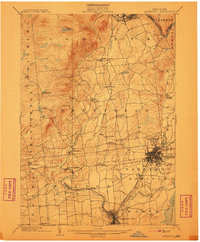 Saratoga 1902 topographic map thumbnail