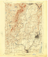 Saratoga 1902 topographic map preview