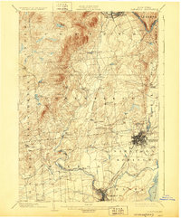 Saratoga 1902 topographic map preview
