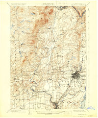 Saratoga 1902 topographic map preview