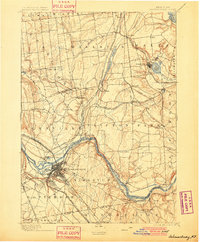 Schenectady 1898 topographic map preview