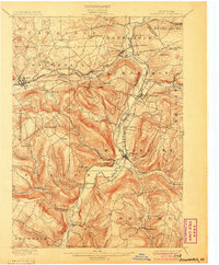 Schoharie 1900 topographic map thumbnail