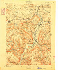 Schoharie 1900 topographic map thumbnail