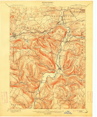 Schoharie 1900 topographic map thumbnail