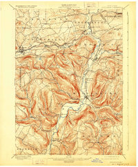 Schoharie 1900 topographic map thumbnail