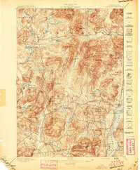 Schroon Lake 1897 topographic map thumbnail