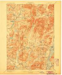 Schroon Lake 1897 topographic map thumbnail