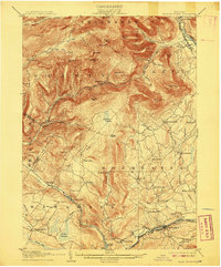 Slide Mountain 1905 topographic map thumbnail