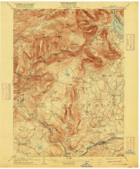 Slide Mountain 1905 topographic map thumbnail
