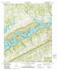 Maynardville 1952 topographic map thumbnail