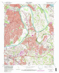 Nashville East 1968 topographic map thumbnail