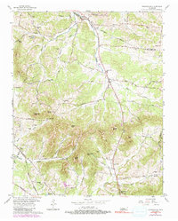 Nolensville 1957 topographic map thumbnail