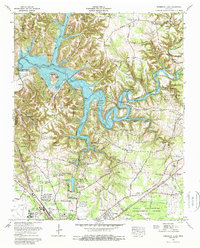 Normandy Lake 1976 topographic map thumbnail