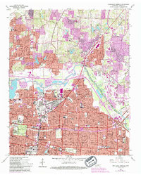 Northeast Memphis 1965 topographic map thumbnail