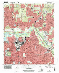 Northeast Memphis 1997 topographic map thumbnail