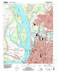 Northwest Memphis 1997 topographic map thumbnail