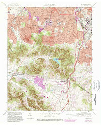 Oak Hill 1968 topographic map thumbnail