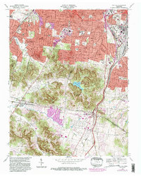 Oak Hill 1968 topographic map thumbnail