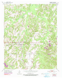 Saulsbury 1952 topographic map preview