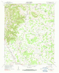 Short Mountain 1960 topographic map thumbnail