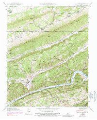 Sneedville 1946 topographic map thumbnail
