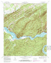 Tallassee 1966 topographic map thumbnail
