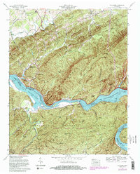Tallassee 1966 topographic map thumbnail