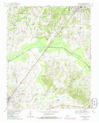 Trezevant East 1967 topographic map thumbnail