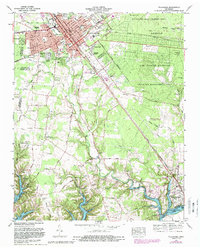Tullahoma 1972 topographic map thumbnail