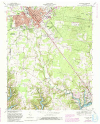 Tullahoma 1972 topographic map thumbnail