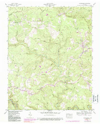 Twin Bridges 1943 topographic map thumbnail