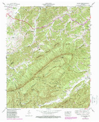 Walden Creek 1953 topographic map thumbnail