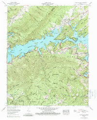 Watauga Dam 1960 topographic map thumbnail