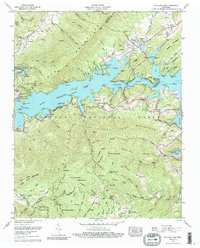 Watauga Dam 1960 topographic map thumbnail