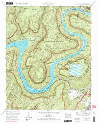 Wauhatchie 1970 topographic map thumbnail