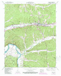 Waverly 1950 topographic map preview