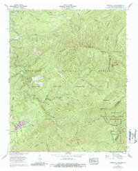 Whiteoak Flats 1957 topographic map thumbnail