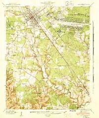 Camp Forrest topographic map thumbnail